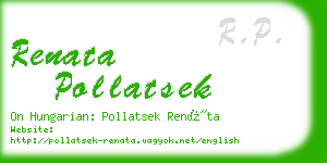 renata pollatsek business card